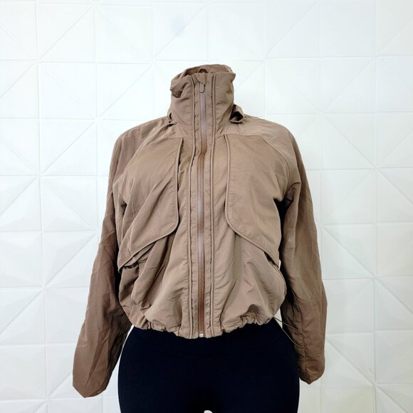 Lululemon Women's Frontier Brown Always Effortless Full-Zip Basic Jacket Size 6 - Picture 2 of 10